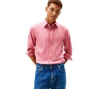 Tommy Hilfiger Men Flex POPLIN Solid RF Shirt MW0MW37550 L/S Shirt, Pink, L