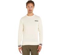 Tommy Hilfiger Men Global Stripe Crew Nk Pullovers, Beige, XL