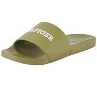 Tommy Hilfiger, Men, Hilfiger Raised Pool Slide, Slide, Green, 6.5