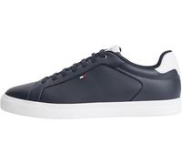 Tommy Hilfiger Men Icon Court Light Leather FM0FM05946 Low Top, Blue, 10.5