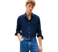 Tommy Hilfiger Men Knit Pique Featherweight Shirt MW0MW41690 L/S Shirt, Blue, XL