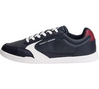 Tommy Hilfiger Men Lo Pro Cupsole Perf Leather FM0FM05944 Low Top, Blue, 11