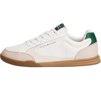 Tommy Hilfiger Men Lo Pro Cupsole Perf Leather FM0FM05944 Low Top, White, 11