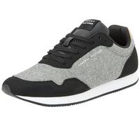 Tommy Hilfiger, Men, Lo Runner Mix Chambray, Runner Sneaker, Black, 10