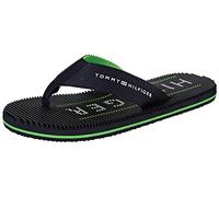 Tommy Hilfiger Men Massage Footbed Beach Sandal Flip-Flops Pool Slides, Blue (Desert Sky), 40 EU