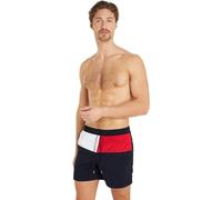 Tommy Hilfiger Men Medium Drawstring Swimming Trunks Long, Blue (Desert Sky), S