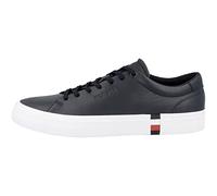 Tommy Hilfiger Men Modern Vulc Corporate Leather Vulcanised Trainers, Blue (Desert Sky), 45 EU