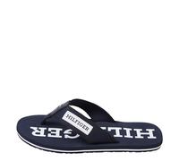 Tommy Hilfiger, Men, Patch Hilfiger Beach Sandal, Flip Flop, Blue, 6.5