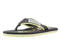 Tommy Hilfiger, Men, Patch Hilfiger Beach Sandal, Flip Flop, Grey, 6.5