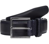 Tommy Hilfiger Men’s 3.0 cm Hudson Leather Belt, Blue (Space Blue), 35.4 inches