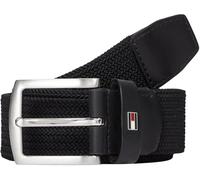 Tommy Hilfiger Men’s 3.5 cm Denton Elastic Braided Belt, Black (Black), 39.4 inches