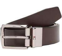 Tommy Hilfiger Men’s 3.5 cm Denton Reversible Leather Belt, Brown (Testa Di Moro/Black), 37.4 inches