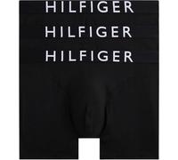 Tommy Hilfiger Men’s 3 Pack Boxer Briefs with Logo Waistband, Black (Black/Black/Black), XL