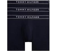 Tommy Hilfiger Men’s 3 Pack Boxer Briefs with Logo Waistband, Blue (Des Sky/Des Sky/Des Sky), XS