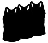Tommy Hilfiger Men’s 3 Pack Round Neck Tank Tops, Black (Black/Black/Black), L
