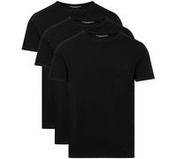 Tommy Hilfiger Um0um03138 Short Sleeve Base Layer 3 Units Black XL Men