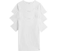 Tommy Hilfiger Men’s 3 Pack Short Sleeve Slim Fit T-Shirts, White (White/White/White), XXL
