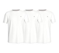 Tommy Hilfiger Men’s 3 Pack Short Sleeve Slim Fit T-Shirts, White (White/White/White), XXL
