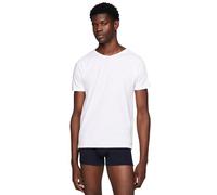 Tommy Hilfiger Men’s 3 Pack Short Sleeve V-Neck Stretch T-Shirts, White (White/White/White), L