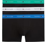 Tommy Hilfiger Men’s 3 Pack Trunks in Cotton with Stretch, Black (Jde Wnk/Blu Orb/Whte), S