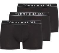 Tommy Hilfiger Men’s 3 Pack Trunks with Logo Waistband, Black (Blk/Blk/Blk), M