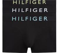 Tommy Hilfiger Men’s 3 Pack Trunks with Logo Waistband, Black (Lmn Crd/Arc Aqu/Blk), M