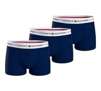 Tommy Hilfiger Men’s 3 Pack Trunks with Logo Waistband, Blue (Desert Sky/Desert Sky/Desert Sky), S