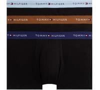 Tommy Hilfiger Men’s 3 Pack Trunks with Logo Waistband, Multicolor (Hghlnd Khki/Well Wtr/Prp Nvy), M