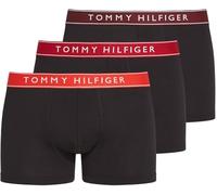 Tommy Hilfiger Men’s 3 Pack Trunks with Logo Waistband, Multicolor (Hot Heat/Med Red/Dp Rge), M