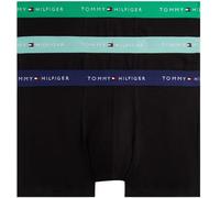 Tommy Hilfiger Men’s 3 Pack Trunks with Logo Waistband, Multicolor (Mint Jade/Olympic Grn/Prp Nvy), L