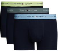 Tommy Hilfiger Men’s 3 Pack Trunks with Logo Waistband, Multicolor (Stonewash Green/Faded Lime/Col Blue), XL