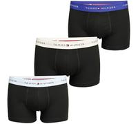 3 Pack Signature Cotton Essentials Trunks Black (Light Blue/Beige/Indigo S
