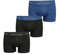 Tommy Hilfiger Men’s 3 Pack Trunks with Stretch, Multicolor (Dp Ind/Dp Ind/Blk), L