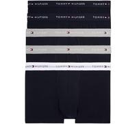 Tommy Hilfiger Men’s 5 Pack Cotton Trunks, Black (Des Sky/Antique Silver/White), L