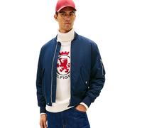 Tommy Hilfiger Men’s Authentic Bomber Jacket with Zip, Blue (Dark Night Navy), L
