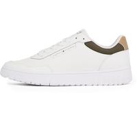 Tommy Hilfiger Men’s Basket Core Lite Low Top Court Trainers, White (Ecru), 6.5