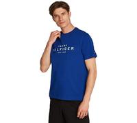 Tommy Hilfiger Men’s Big Short Sleeve Regular Fit T-Shirt, Blue (Wedge Blue), XS