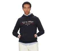 Tommy Hilfiger Men’s Centre Stack Hoodie with Logo, Blue (Desert Sky 654 920), M