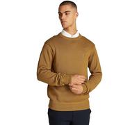 Tommy Hilfiger Men’s Chunky Cotton Crew Neck Knitted Jumper, Brown (Country Brown), S