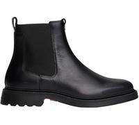 Tommy Hilfiger Men’s Comfort Leather Chelsea Boots, Black (Black), 10.5