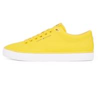 Tommy Hilfiger Men’s Core Canvas Low Top Vulcanised Trainers, Yellow (Primary Yellow), 7