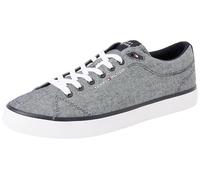 Tommy Hilfiger Men’s Core Chambray Low Top Vulcanised Trainers, Blue (Desert Sky), 10.5