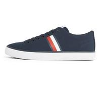 Tommy Hilfiger Men’s Core Stripes Mesh Low Top Vulcanised Trainers, Blue (Desert Sky), 8