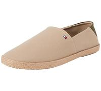 Tommy Hilfiger Men’s Core Textile Espadrilles with Logo, Beige (Beige), 10