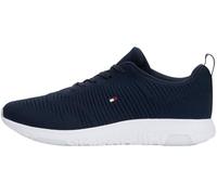Tommy Hilfiger Men’s Corporate Knit Rib Runner Trainers, Blue (Desert Sky), 8