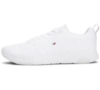 Tommy Hilfiger Men’s Corporate Knit Rib Runner Trainers, White (White), 7