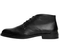 Tommy Hilfiger Men’s Corporate Leather Ankle Boots, Black (Black), 11