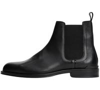 Tommy Hilfiger Men’s Corporate Leather Chelsea Boots, Black (Black), 10