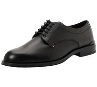 Tommy Hilfiger Men’s Corporate Leather Derby Shoes, Black (Black), 6.5