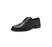 Tommy Hilfiger Men’s Corporate Leather Derby Shoes, Black (Black), 7
